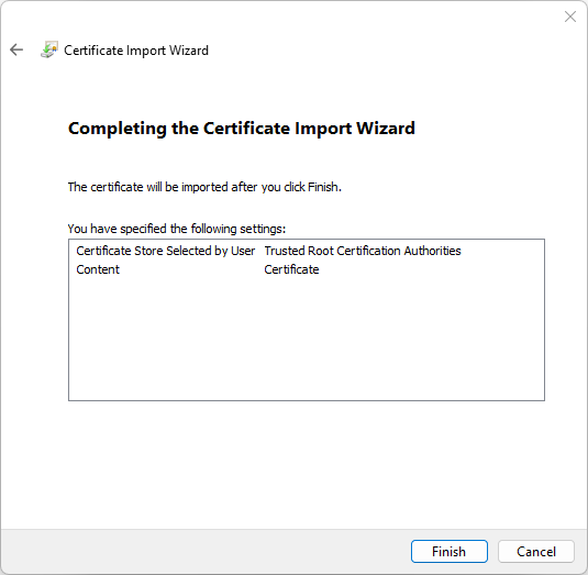 Certificate Information